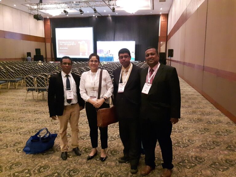 With doctors from Sri Lanka at Aspire 2016 Jakarta
